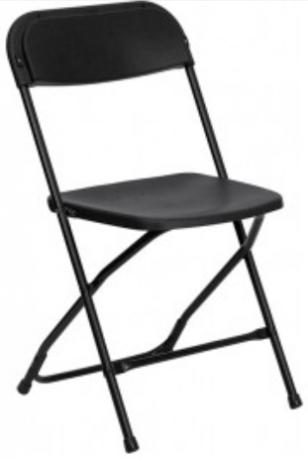 Black Folding Chairs Bundles of 10